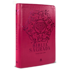 Bíblia Sagrada com Zíper | King James | Rosa